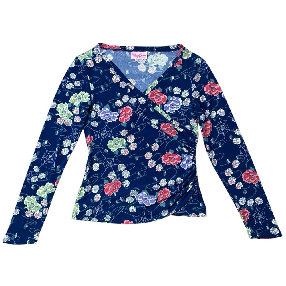 Pinup Couture Floral Wrap Top